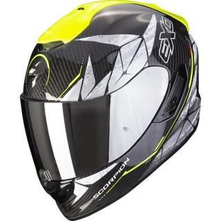 Moto přilba SCORPION EXO-1400 EVO CARBON AIR ARANEA černo-neonově žlutá Velikost: 2XL