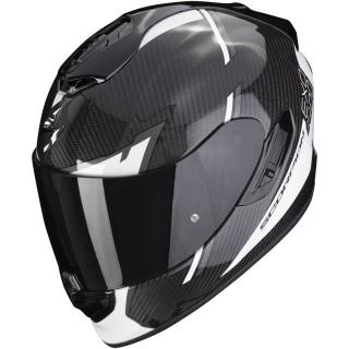 Moto přilba SCORPION EXO-1400 EVO CARBON AIR KENDAL černo-bílá Velikost: 2XL