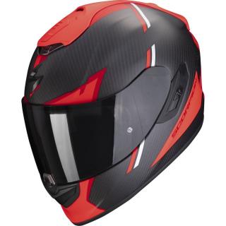 Moto přilba SCORPION EXO-1400 EVO CARBON AIR KENDAL matná černo-červená Velikost: 2XL