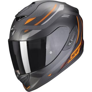 Moto přilba SCORPION EXO-1400 EVO CARBON AIR KYDRA matná černo-oranžová Velikost: 2XL