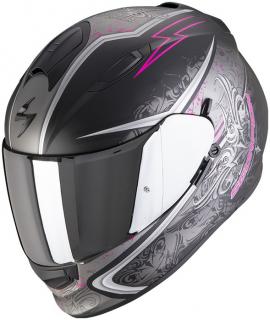 Moto přilba SCORPION EXO-491 RUN matná černo-růžová Velikost: XS