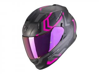 Moto přilba SCORPION EXO-491 SPIN matná černo-růžová Velikost: L