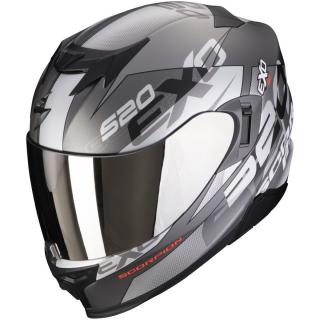 Moto přilba SCORPION EXO-520 EVO AIR COVER matná stříbrno-červená Velikost: XL