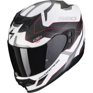 Moto přilba SCORPION EXO-520 EVO AIR ELAN matná bílo-stříbrno-červená Velikost: XL