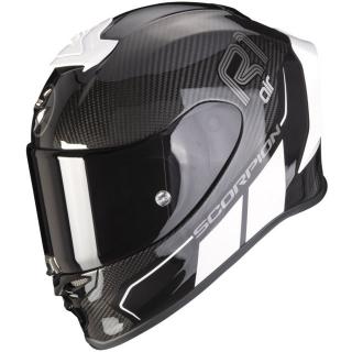 Moto přilba SCORPION EXO-R1 EVO CARBON AIR CORPUS II černo-bílá Velikost: XS