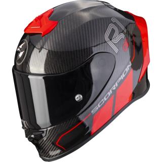Moto přilba SCORPION EXO-R1 EVO CARBON AIR CORPUS II červená Velikost: XL