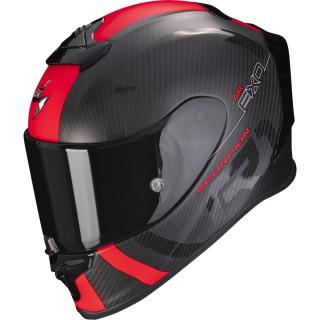 Moto přilba SCORPION EXO-R1 EVO CARBON AIR MG matná černo-červená Velikost: 2XL