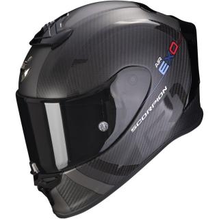 Moto přilba SCORPION EXO-R1 EVO CARBON AIR MG matná černo-tmavě stříbrná Velikost: XL