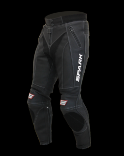 Pánské kožené moto kalhoty Spark ProComp, černé Velikost: L