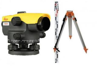 Nivelační přístroj sada Leica NA 320 (stativ, lať)