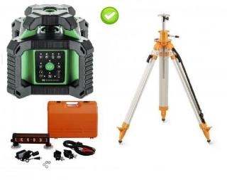 Rotační laser ADA Rotary 500 HVG s příjímačem pro zemní stroje a stativ