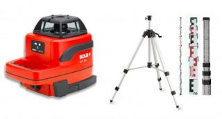Rotační laser Sola EVO 360 + Eco stativ s klikou a lať