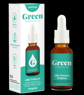 Green Pharma CBD Original 1000mg/3000mg (10%) Obsah CBD: 3000mg (objem 30ml)