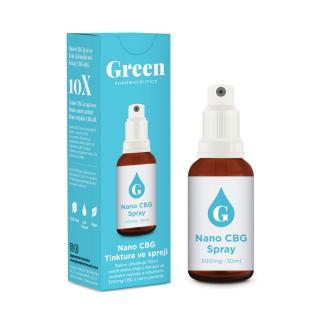 Green Pharma Spray Nano CBG - 100mg/300mg (10%) Obsah CBD: 300mg (objem 30ml)