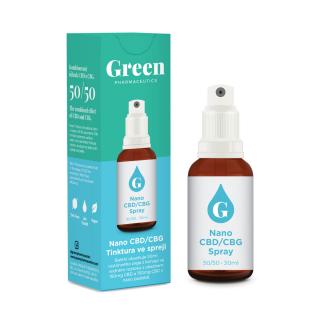 Green Pharma Spray Nano CBG/CBD - 100mg/300mg (10%) Objem: 150mg/150mg (30ml)