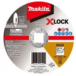Makita příslušenství - řezný kotouč na nerez X-LOCK 125x1.2mm E-00418