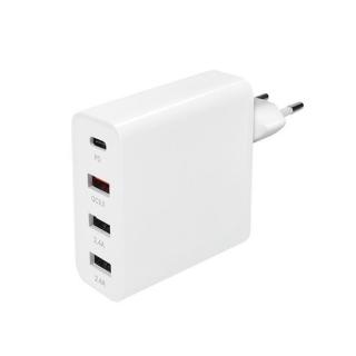 Solight DC80 adaptér 3+1, 48W, QC3.0+PD, 3x USB-A, 1x USB-C