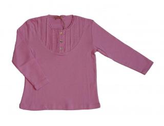 Dívčí tričko se sámky (Dívčí tričko se sámky z biobavlny, růžové)