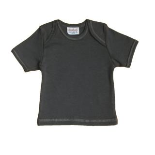 Kojenecké tričko s kr. rukávem - ŠEDÉ (Kojenecké šedé tričko s krátkým rukávem z biobavlny)