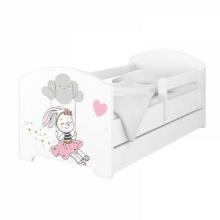 BabyBoo Dětská postel 140 x 70cm - Rabbit rozměry: 140x70
