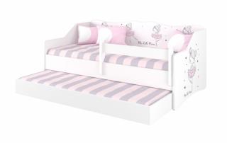 BabyBoo Dětská postel LULU 160 x 80 cm - Baletka rozměry: 160x80