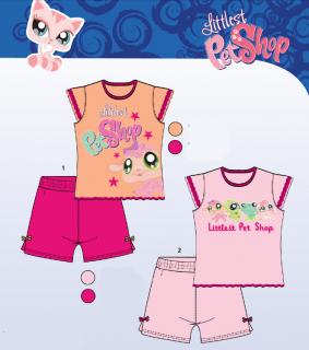 Pyžamo Littlest Pet Shop 2629 barva: oranžová/růžová, Velikost: 4 roky