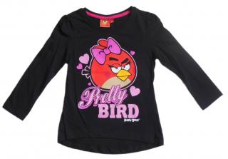 Triko Angry Birds dívčí dlouhý rukáv 1436 barva: černá, Velikost: 6 let (116)
