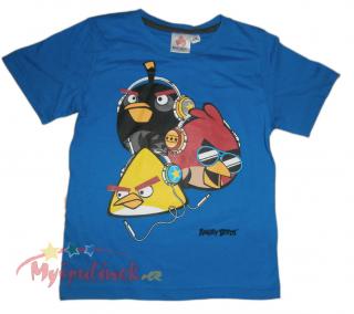 Triko Angry Birds krátký rukáv 1166 barva: Modrá, Velikost: 104