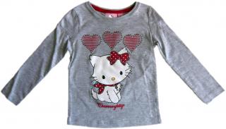 Triko Hello Kitty dlouhý rukáv 1303 barva: šedá, Velikost: 6 let