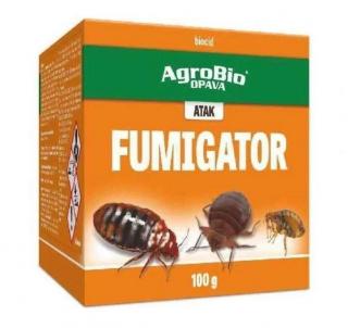 ATAK Fumigator - velká dýmovnice na štěnice 100g (Dýmovnice proti štěnicícm velké balení 100g. Vodou aktivovaný fumigator pro hubení hmyzu, roztočů rozptýlením suchého kouře v uzavřených prostorách)