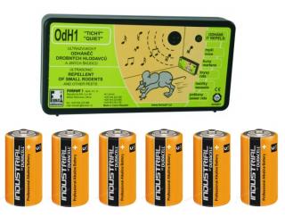 OdH1 tichý - ultrazvukový odpuzovač myší a kun + 6 ks baterií (OdH1 tichý - ultrazvukový odpuzovač myší a kun + 6 ks baterií (Ultrazvukový odpuzovač a plašič drobných hlodavců a škůdců s náhodně měnící se frekvencí.))
