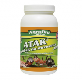 Prášek na hubení mravenců - 250g (ATAK - prášek na mravence 250 gramů. Aplikace - posyp, postřik, zálivka)