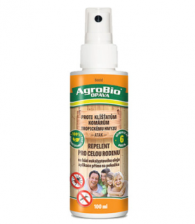 Repelent pro celou rodinu - 100 ml (Repelent pro celou rodinu proti komárům, ovádům a klíšťatům a tropickému hmyzu na bázi Eukalyptovýho oleje. Přírodní produkt.)