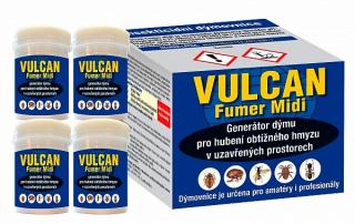 Vulcan Fumer Midi - 4 dýmovnice - pro hubení štěnic  (Vulcan Fumer Midi - 4 dýmovnice - pro hubení štěnic a dalšího obtížného hmyzu)