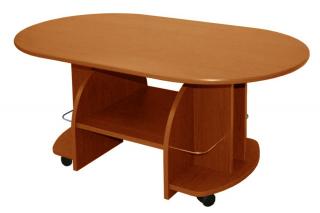 SKLADEM Konferenční stůl kol Vít 70×120 odstín DUB SONOMA