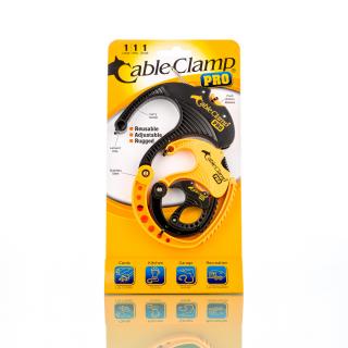Cable Clamp PRO – blistr 3 kusy mix S/M/L žlutá