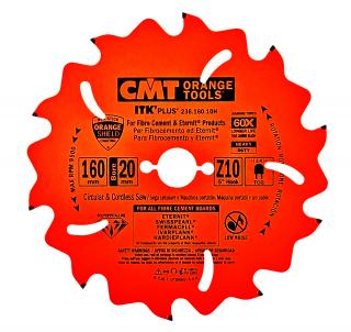 CMT ITK | Diamantový pilový kotouč na cementotřískové desky ø 160/20 mm Z10