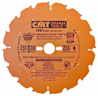 CMT ITK | Diamantový pilový kotouč na cementotřískové desky ø 250/30 mm Z16