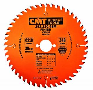 CMT | Pilový kotouč na dřevo, příčný čistý řez ø 210/30 mm Z48 WZ/ATB