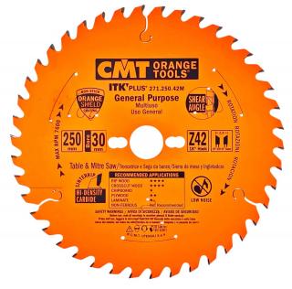 CMT | Ultra tenký pilový kotouč pro podélné a příčné řezy - ø250/30 mm Z42 WZ/ATB