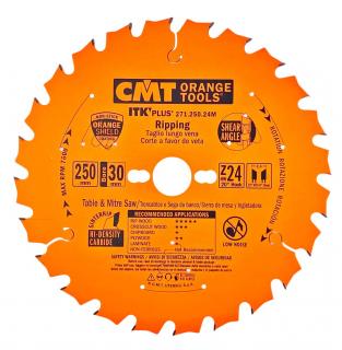 CMT | Ultra tenký pilový kotouč pro podélný řez ø 250/30 mm Z24 WZ/ATB