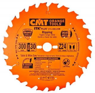 CMT | Ultra tenký pilový kotouč pro podélný řez ø 300/30 mm Z24 WZ/ATB