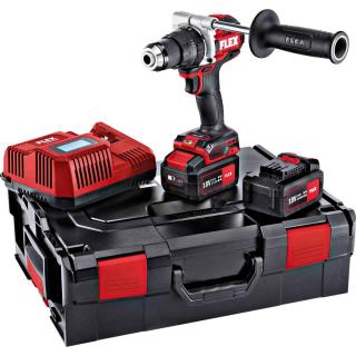 FLEX 2-rychlostní aku-vrtačka s příklepem 18,0 V s funkcí Turbo - PD 2G 18.0-EC-HD C Varianta: Set, Vybavení: 2 x aku a 1 x nabíječka, Přepravní obal:…