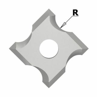 IGM  -Žiletka tvrdokovová radiusová  MDF+ varianty: Rádius R 1