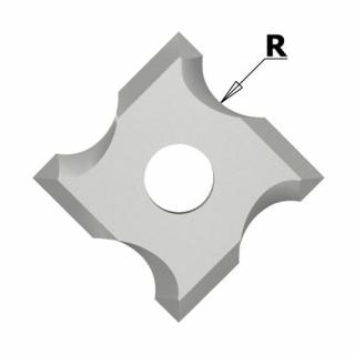 IGM  -Žiletka tvrdokovová radiusová  MDF+ varianty: Rádius R 3