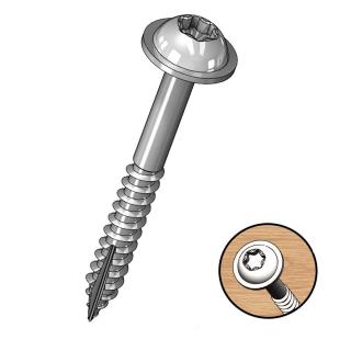 Milescraft | PocketScrews - vruty pro kapsové spoje Délka: 32 mm, Obsah balení: 100 ks, závit: jemný (fine)