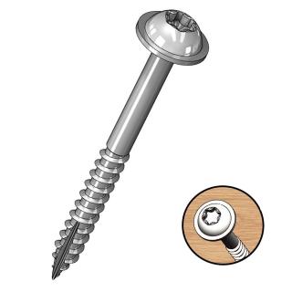 Milescraft | PocketScrews - vruty pro kapsové spoje Délka: 38 mm, Obsah balení: 100 ks, závit: hrubý (coarse)