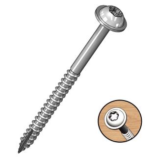 Milescraft | PocketScrews - vruty pro kapsové spoje Délka: 50 mm, Obsah balení: 100 ks, závit: hrubý (coarse)