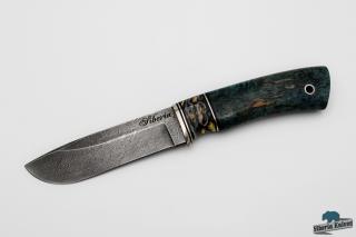 Damaškový lovecký nůž s mamutovinou - Mamut I