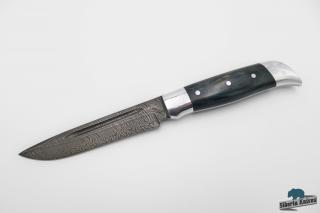 Lovecký nůž z damascénské oceli Dýka - outlet